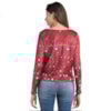 BLUSA VELUDO CANTÃO SILK AZULEJARIA - VERMELHO