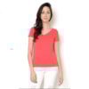 BLUSA VISCO DECOTE V GOLA COLOCADA - BRANCO