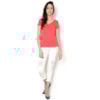 BLUSA VISCO DECOTE V GOLA COLOCADA - BRANCO