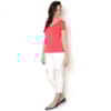 BLUSA VISCO DECOTE V GOLA COLOCADA - BRANCO