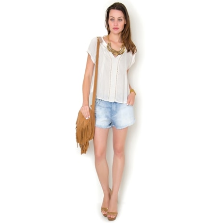 BLUSA VISCOSE AMPLA - CRU