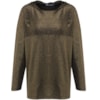 BLUSA WALK TREND EM LUREX COM CAPUZ - DOURADO