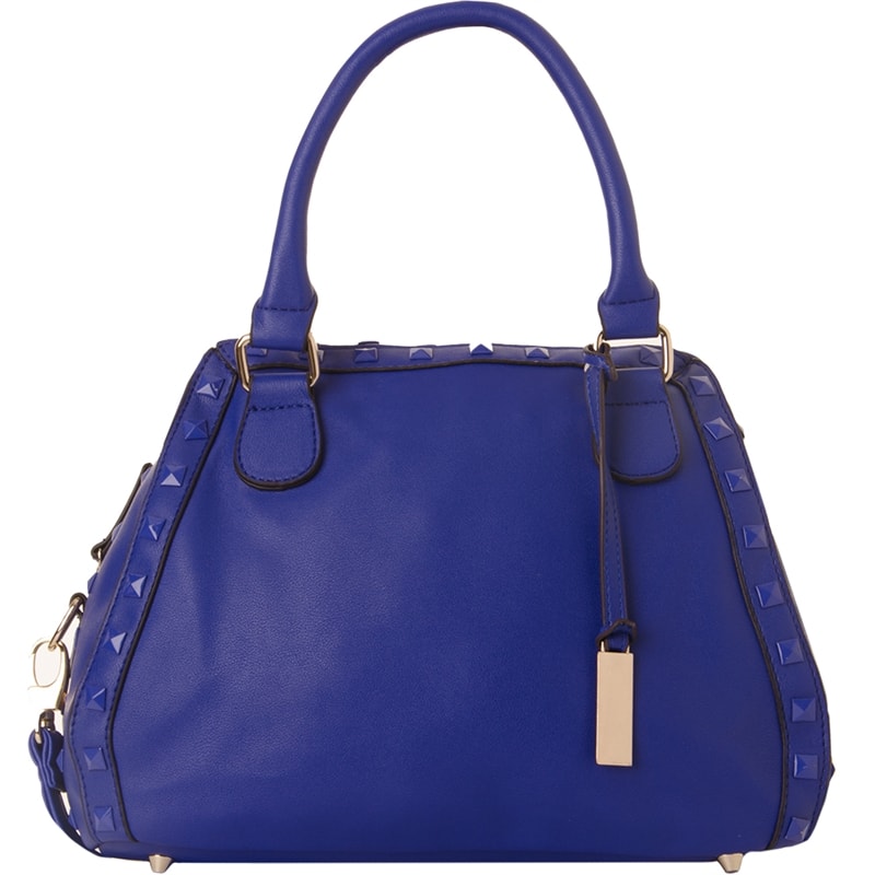 BOLSA COM SPIKES LATERAIS AMY - AZUL ROYAL