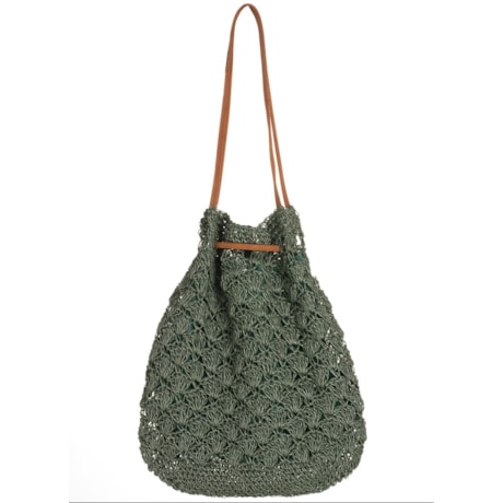 BOLSA CROCHET CANTÃO GRIGRI - VERDE BOLSA CROCHET CANTÃO GRIGRI - VERDE