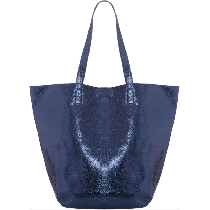 BOLSA DE OMBRO METALIZADA SALDANHA - AZUL