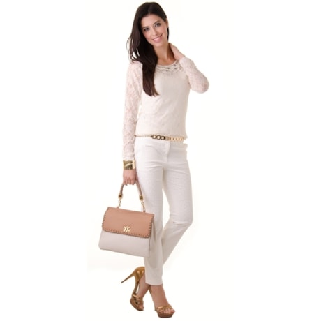 BOLSA EM COURO MAGNÓLIA - OFF WHITE BOLSA EM COURO MAGNÓLIA - OFF WHITE