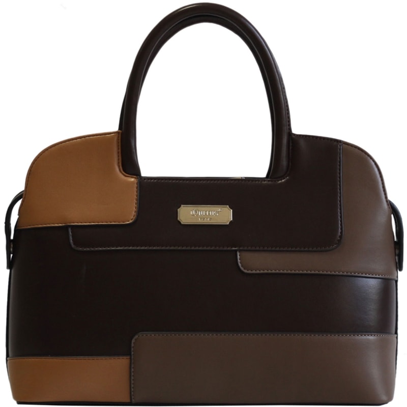 BOLSA RECORTES COM FECHAMENTO DUPLO - CAFÉ