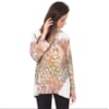 BORDA BARROCA - CAMISÃO VISCOSE ESTAMPA IGUANA - MARROM