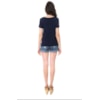 BORDA BARROCA - T-SHIRT COM FRENTE ESTAMPA PÁSSAROS - OFF WHITE