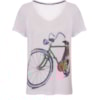 BORDA BARROCA - T-SHIRT ESTAMPA BICICLETA VITTA - BRANCO