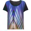 BORDA BARROCA - T-SHIRT SOLIS FRENTE ESTAMPADA - AZUL ROYAL