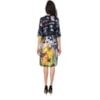 BORDA BARROCA - VESTIDO CHEMISE ESTAMPADO MANGA MARTIINGALE ANNE ARTS - AMARELO