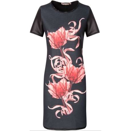 BORDA BARROCA - VESTIDO CURTO ALPINE PAPOULA - PRETO BORDA BARROCA - VESTIDO CURTO ALPINE PAPOULA - PRETO