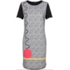 BORDA BARROCA - VESTIDO T-SHIRT ESTAMPADO - PRETO