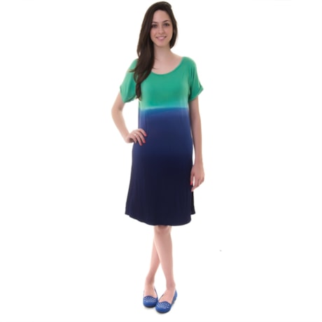 BORDA BARROCA - VESTIDO TIE DYE - VERDE