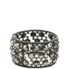 BRACELETE METAL CAPITOLLIUM STRASS REDONDO - PRETO