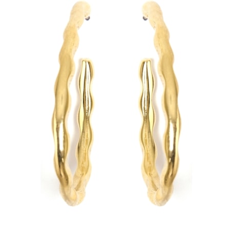 BRINCO GOTA AMASSADO ABERTO - DOURADO