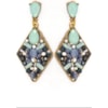 BRINCO LOSANGO PEDRAS E STRASS - AZUL