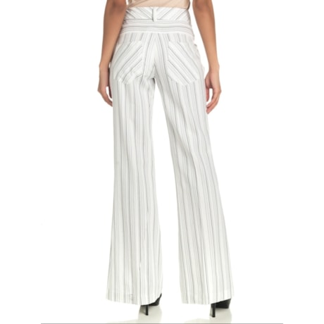 CALÇA ALFAIATARIA LUCIDEZ LISTRAS ALECRIM - OFF WHITE CALÇA ALFAIATARIA LUCIDEZ LISTRAS ALECRIM - OFF WHITE