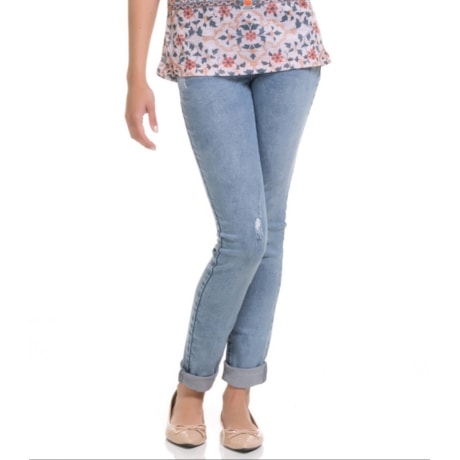 CALÇA AMBICIONE JEANS SUPER SKINNY STONADA - JEANS CALÇA AMBICIONE JEANS SUPER SKINNY STONADA - JEANS