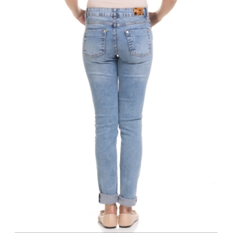 CALÇA AMBICIONE JEANS SUPER SKINNY STONADA - JEANS CALÇA AMBICIONE JEANS SUPER SKINNY STONADA - JEANS
