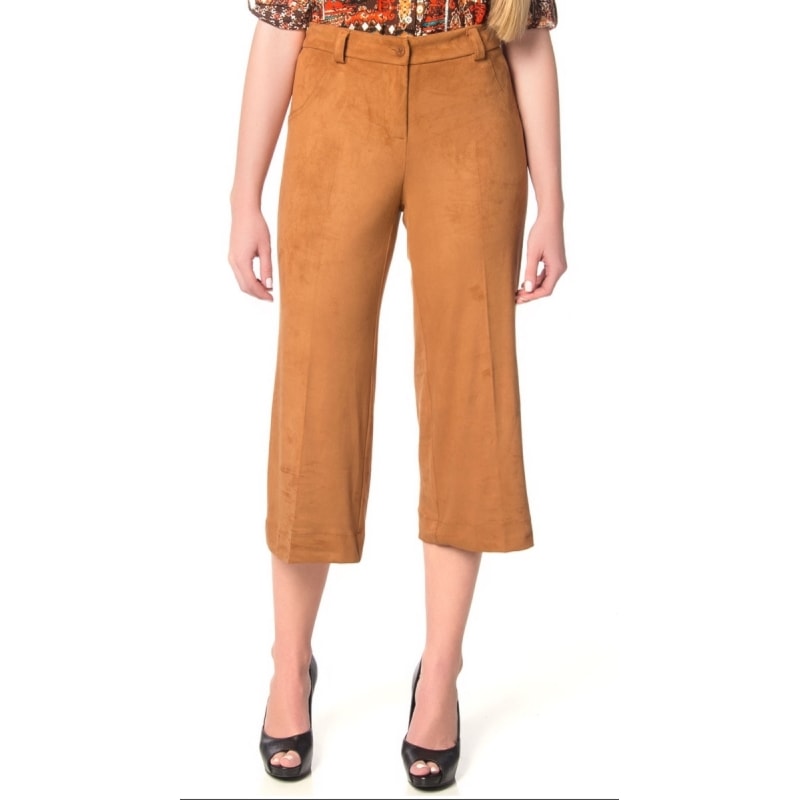 CALÇA AMÍSSIMA  PANTACOURT SUEDE - CARAMELO