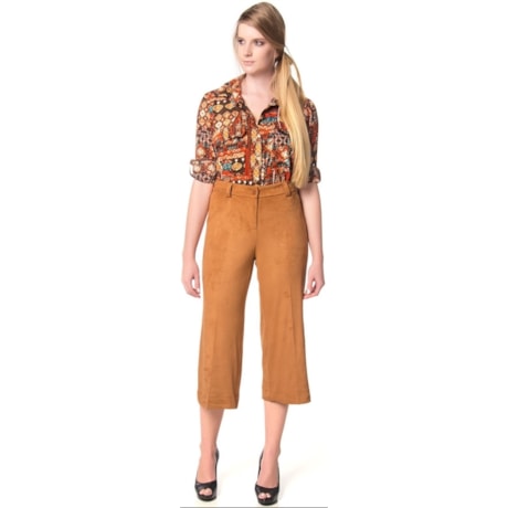 CALÇA AMÍSSIMA  PANTACOURT SUEDE - CARAMELO CALÇA AMÍSSIMA  PANTACOURT SUEDE - CARAMELO