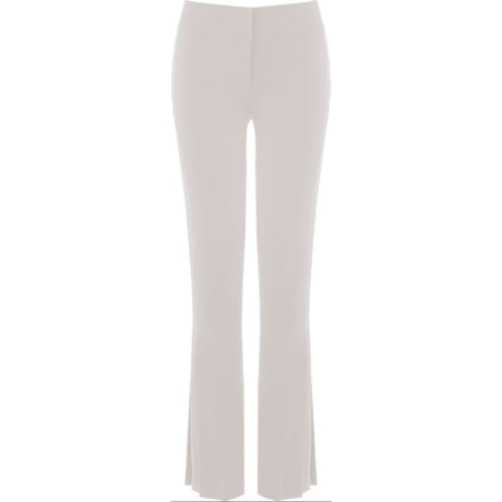 CALÇA ANTHOLOGIA  CREPE ALFAIATARIA RECORTE LATERAL - OFF WHITE CALÇA ANTHOLOGIA  CREPE ALFAIATARIA RECORTE LATERAL - OFF WHITE