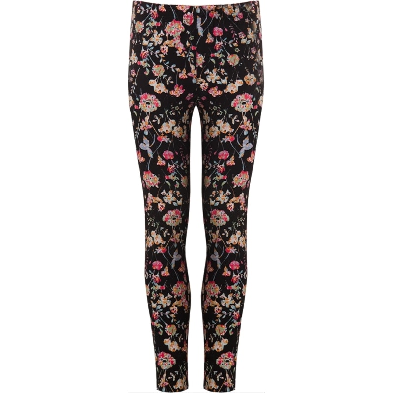 CALÇA CAPRI ESTAMPA FLORAL - PRETO