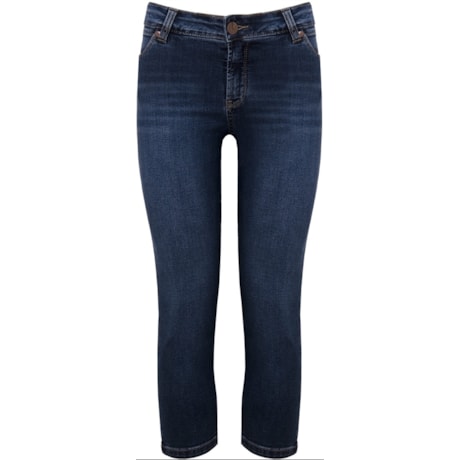 CALÇA CAPRI JEANS STONADO - JEANS CALÇA CAPRI JEANS STONADO - JEANS