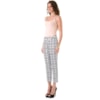 CALÇA CIGARRETE ESTAMPA AZULEJO ROBBIE - P&B