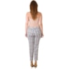CALÇA CIGARRETE ESTAMPA AZULEJO ROBBIE - P&B