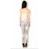 CALÇA EM MALHA PRENE ESTAMPA ZEBRA ZOO - MARROM
