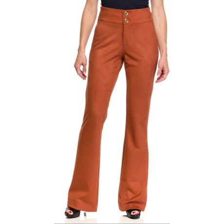 CALÇA FLARE CHOLET - TERRACOTA CALÇA FLARE CHOLET - TERRACOTA