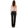 CALÇA FLARE EM MALHA PIQUET COM CINTO - PRETO