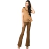CALÇA FLARE NICE CLUB SUEDE - CAMELO CALÇA FLARE NICE CLUB SUEDE - CAMELO