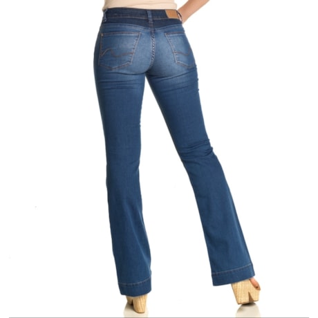 CALÇA FLARE SCALON  CLASSIC ESTONADO - JEANS