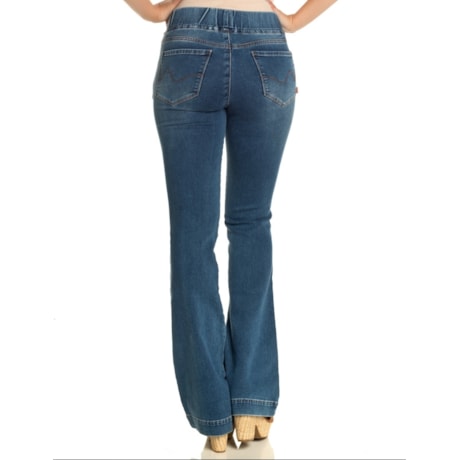 CALÇA FLARE SCALON CLASSIC MARMORIZADO - JEANS