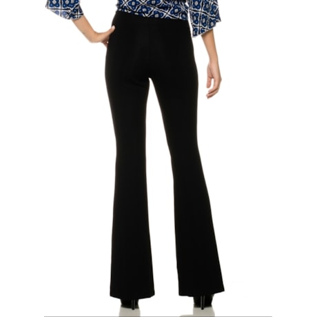CALÇA FLARE SIMPLE LIFE CHEVRON - PRETO