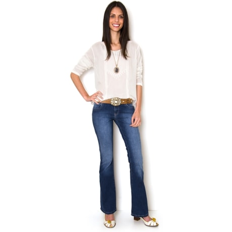 CALÇA FLARE STONED - JEANS CALÇA FLARE STONED - JEANS