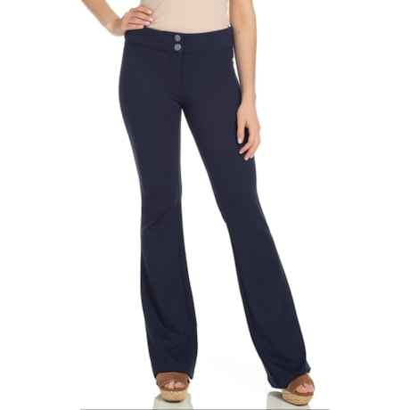 CALÇA FLARE TRIBECA MALHA CELEBRITY - MARINHO CALÇA FLARE TRIBECA MALHA CELEBRITY - MARINHO
