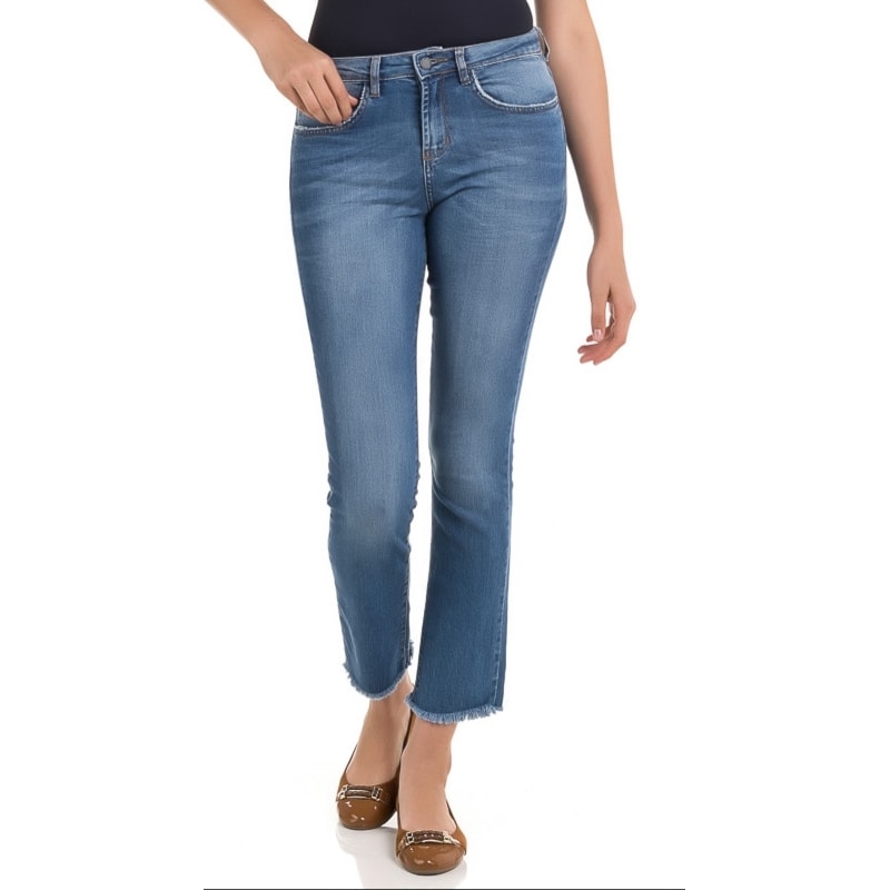 CALÇA JEANS CANTÃO  RETA NEW SHAPE - JEANS