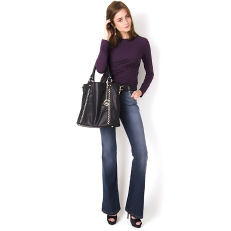 CALÇA JEANS FLARE - JEANS CALÇA JEANS FLARE - JEANS