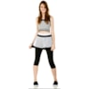 CALÇA LEG COM SHORTS WALK TRENDY - PRETO