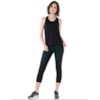 CALÇA LEGGING WALK TREND CURTA RECORTES - PRETO