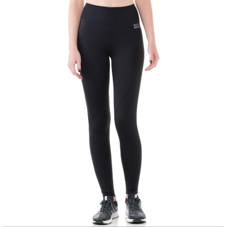 CALÇA LEGGING WALK TREND LONGA RECORTES BOLSO HORIZONTAL - PRETO