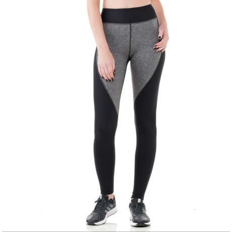 CALÇA LEGGING WALK TREND LONGA RECORTES BOLSO HORIZONTAL - PRETO