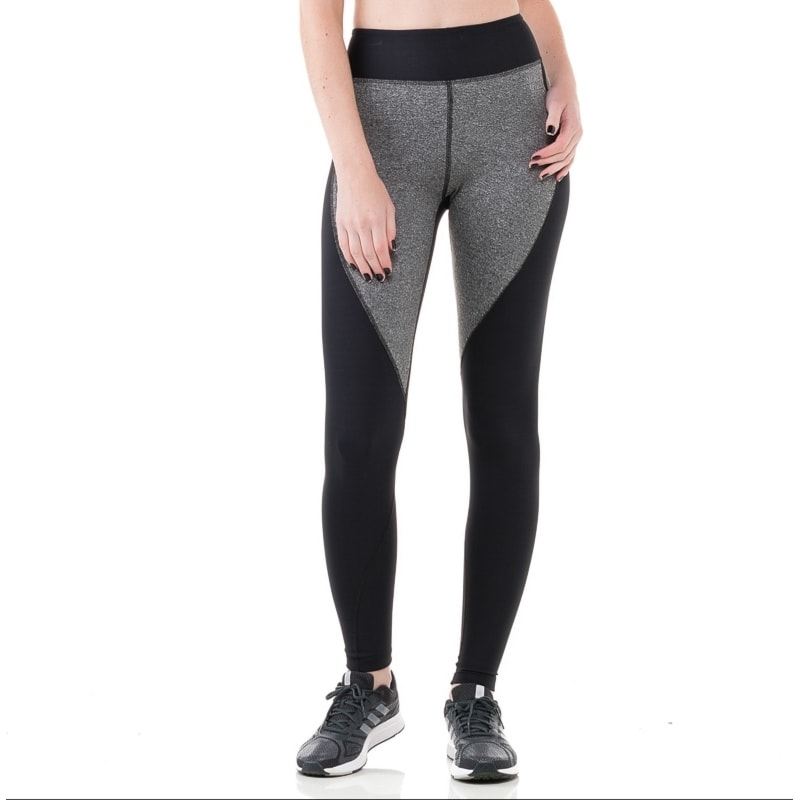 CALÇA LEGGING WALK TREND LONGA RECORTES BOLSO HORIZONTAL - PRETO