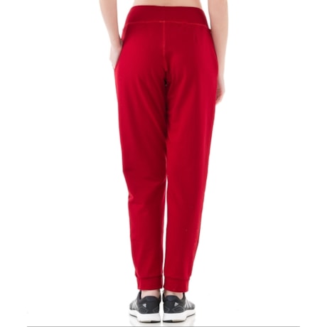 CALÇA MOLETON WALK TREND CLÁSSICA - VERMELHO