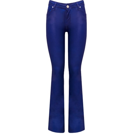 CALÇA RESINADA FLARE - AZUL ROYAL